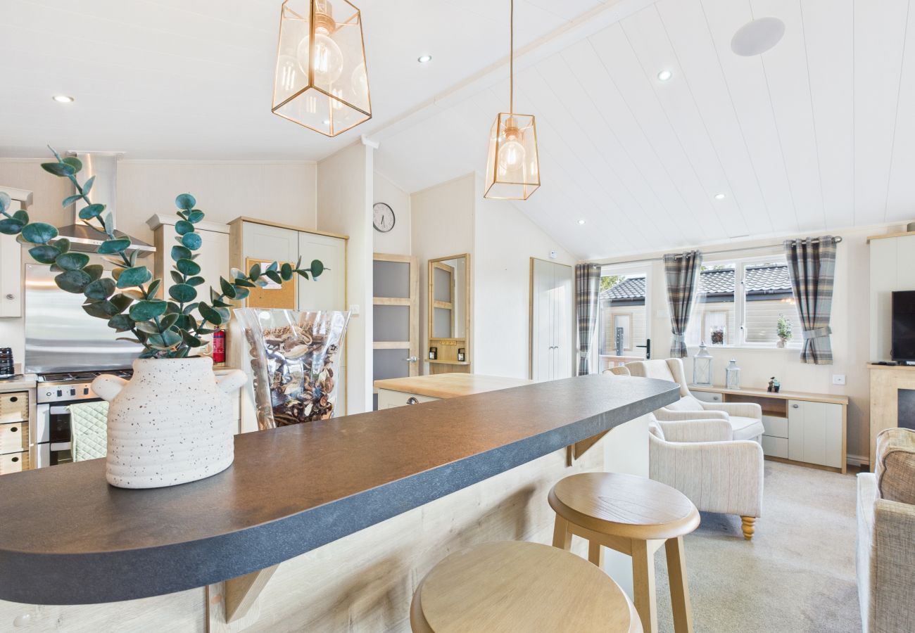 Modern holiday lodge, Isle of Wight